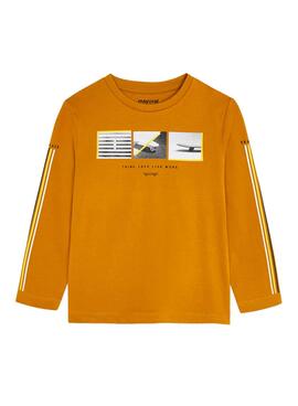 Camiseta Mayoral Skate Naranja para Niño