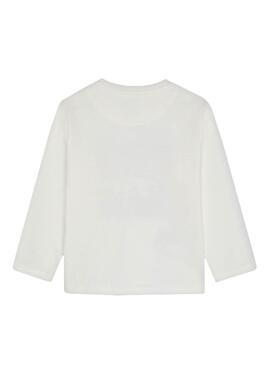 Camiseta Mayoral Coche Blanco Para Niño