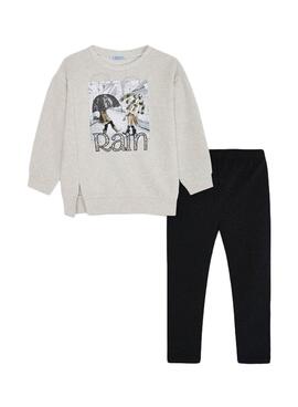 Conjunto Leggings Sudadera Mayoral Blanco Para Niña