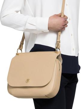 Bolso Tommy Hilfiger Core Beige Para Mujer