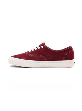 Zapatillas Vans Authentic Granate Ante Para Mujer