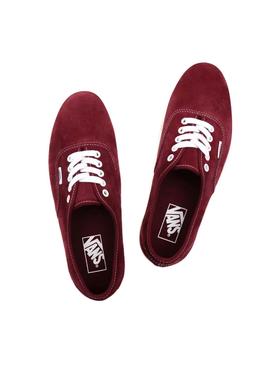 Zapatillas Vans Authentic Granate Ante Para