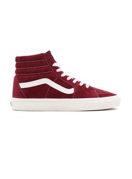 Zapatillas Vans Sk8-Hi De Ante Granate Para Mujer