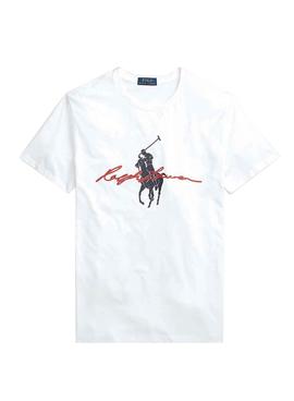 Camiseta Polo Ralph Lauren Big Pony Blanco Hombre