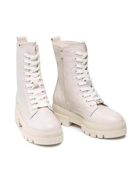 Botas Tommy Hilfiger Lace Up Beige para Mujer