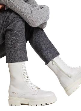 Botas Tommy Hilfiger Lace Up Beige para Mujer