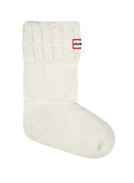 Calcetines Hunter Tall Mini Blanco para Mujer