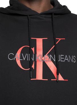Sudadera Calvin Klein Seasonal Monogram Negro para Hombre