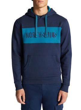 Sudadera North Sails Organic Fleece Azul Hombre