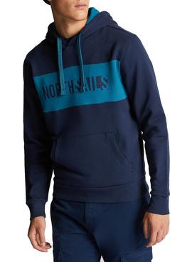 Sudadera North Sails Organic Fleece Azul Hombre