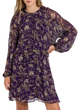 Vestido Naf Naf Mini Lapony Estampado para Mujer