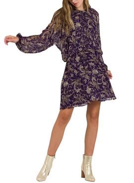 Vestido Naf Naf Mini Lapony Estampado para Mujer