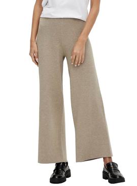 Pantalon Vila Cassie Beige para Mujer