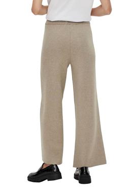 Pantalon Vila Cassie Beige para Mujer