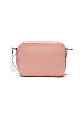 Bolso Lacoste Double Zip Crossover Rosa Mujer