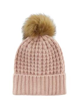 Gorro Pieces Pcfantasia Pompon Rosa para Mujer