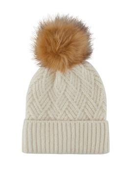 Gorro Pieces Pcfarika Hood Beige para Mujer