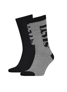 Calcetines Levis Cut Logo Micro Negro Hombre Mujer