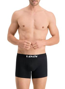 Calzoncillos Levis Logo Checkerboard Negro Hombre