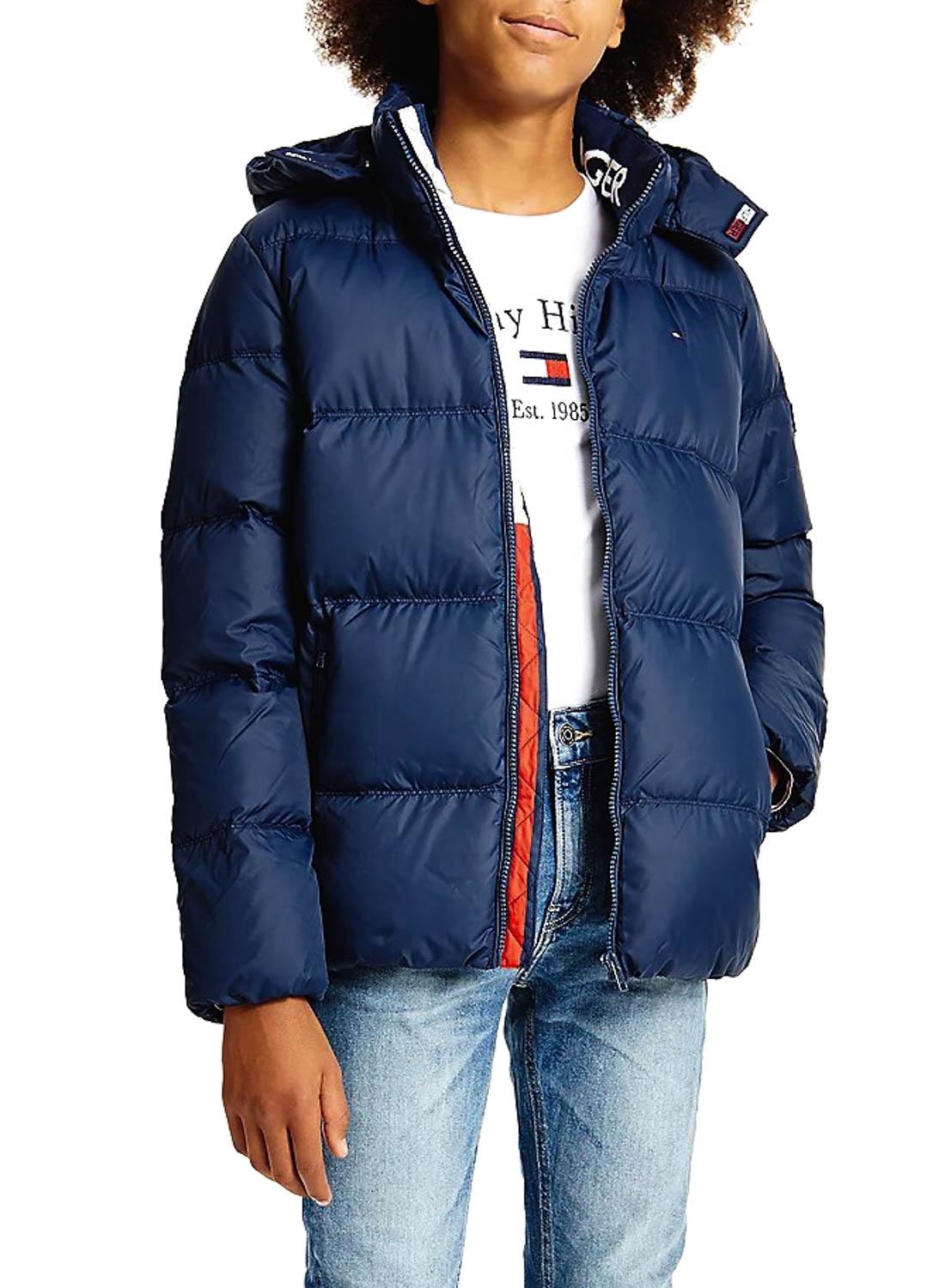 Cazadora Tommy Hilfiger Essential Down Azul Niño