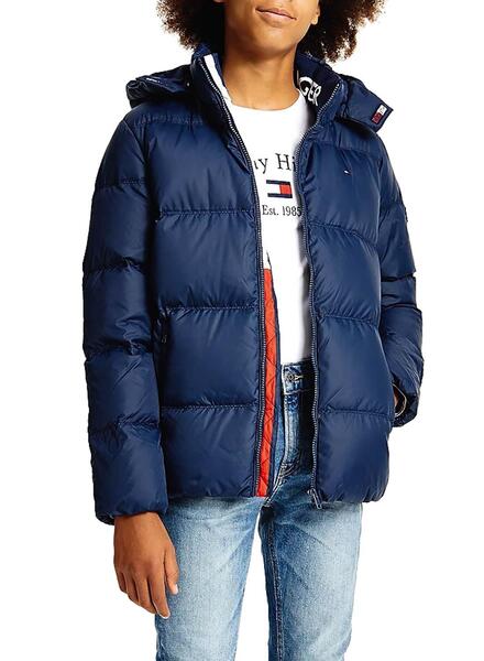 CAZADORA ACOLCHADA CON CAPUCHA NIÑA TOMMY HILFIGER ESSENTIALS