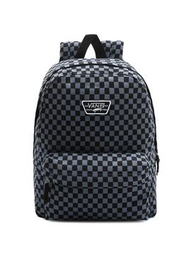 Mochila Vans Realm Canvas Cuadros Azul Unisex