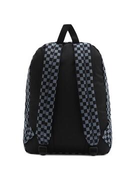 Mochila Vans Realm Canvas Cuadros Azul Unisex