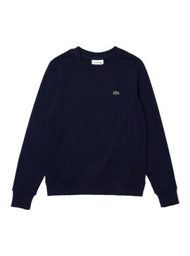 Sudadera Lacoste Basica Marino Para Mujer