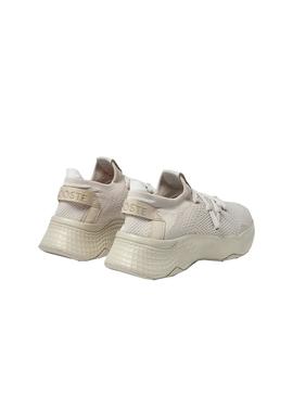 Zapatillas Lacoste Court Drive Knit Beige Mujer