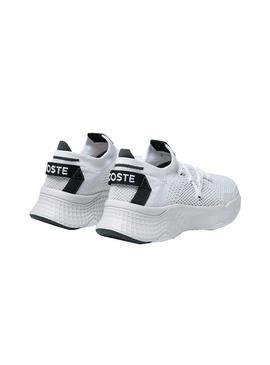 Zapatillas Lacoste Court Drive Knit Blanca Mujer