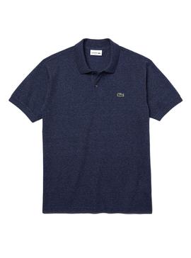 Polo Lacoste Jaspeado Marino Para Hombre
