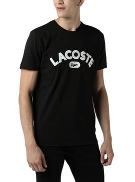 Camiseta Lacoste Logo Negro Para Hombre