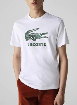 Camiseta Lacoste TH0063 Blanco para Hombre