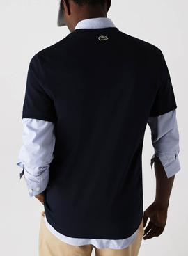 Camiseta Lacoste TH0063 Marino para Hombre
