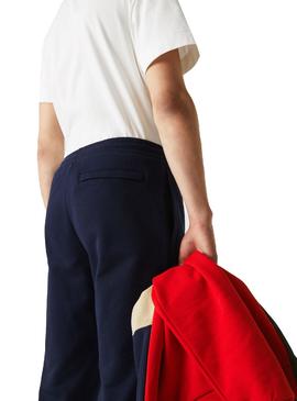 Chandal Lacoste Color Block Marino Para Hombre