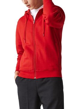 Sudadera Lacoste Sport Abierta Rojo para Hombre