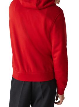 Sudadera Lacoste Sport Abierta Rojo para Hombre