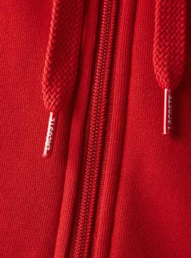 Sudadera Lacoste Sport Abierta Rojo para Hombre