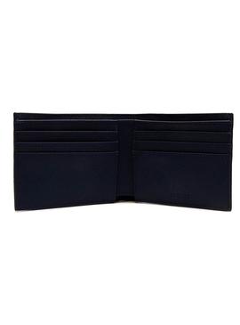 Cartera Lacoste Pique Classic Marino Para Hombre