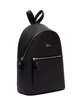 Mochila Lacoste Daily Lona Negro Mujer