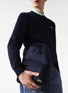 Mochila Lacoste Pequeña Marino 