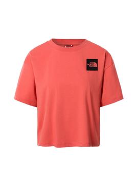 Camiseta The North Face Cropped Fine Rosa Mujer