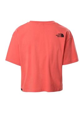 Camiseta The North Face Cropped Fine Rosa Mujer