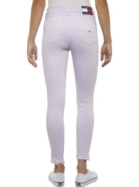 Pantalon Vaquero Tommy Jeans Nora Lila Mujer