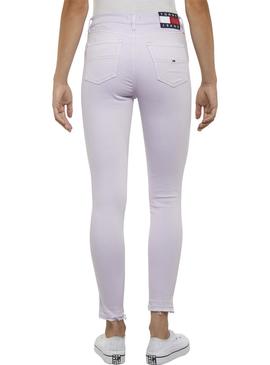 Pantalon Vaquero Tommy Jeans Nora Lila Mujer