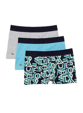 Pack 3 Calzoncillos Lacoste Multicolor Boxer