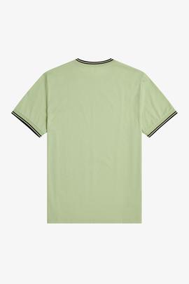 Camiseta Fred Perry Verde para Hombre