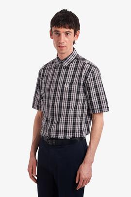 Camisa Fred Perry Estampado Cuadros Azul Para Hombre