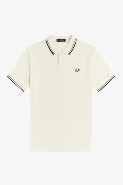Polo Fred Perry Icónico Blanco Para Hombre
