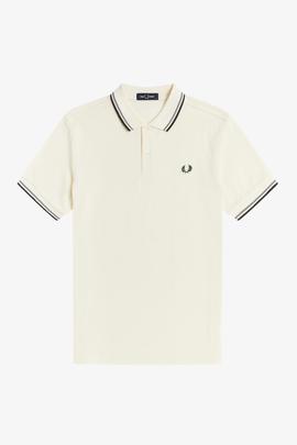 Polo Fred Perry Icónico Blanco Para Hombre